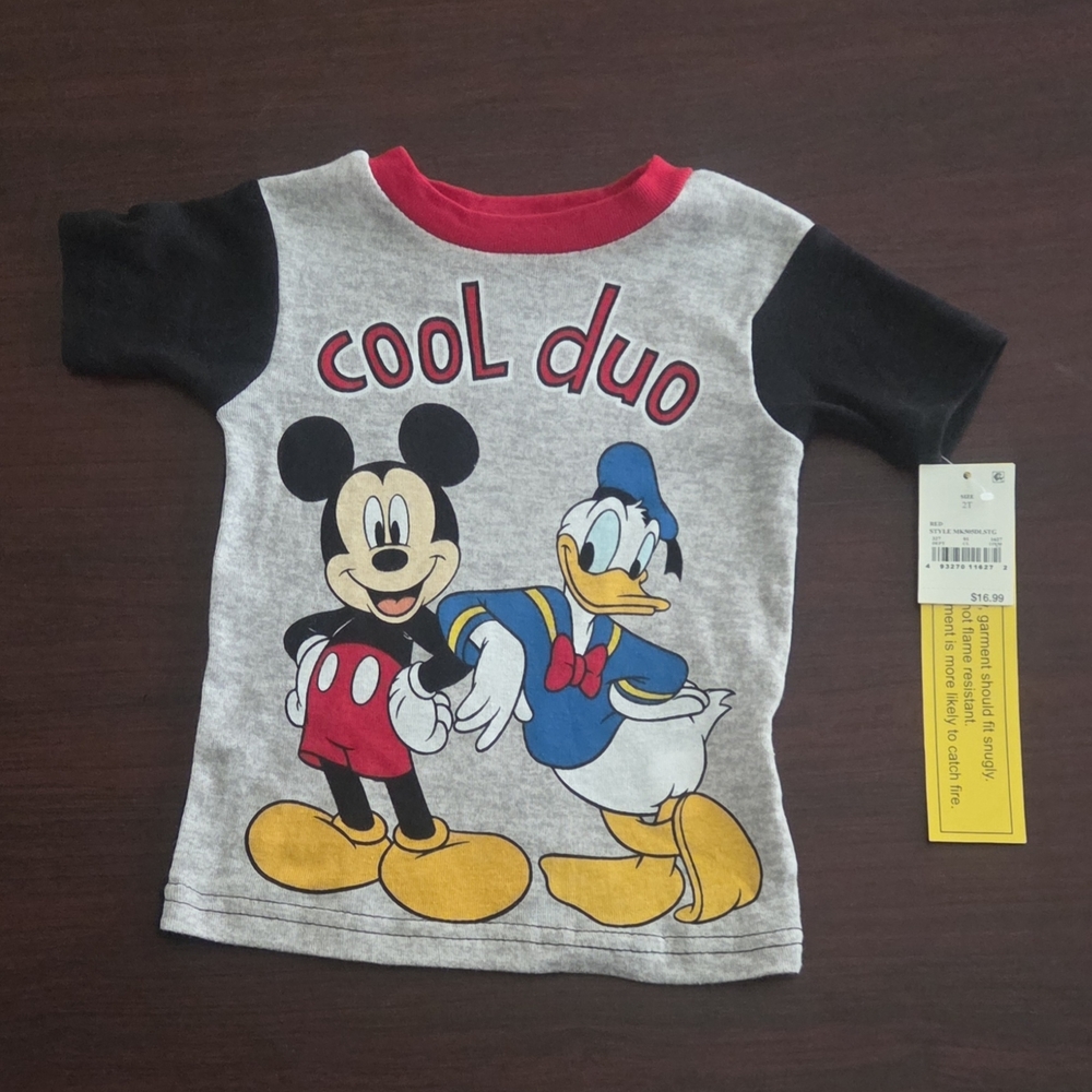 Disney Mickey & Donald Cool Duo Kids Tee 2 Pajama Sets
